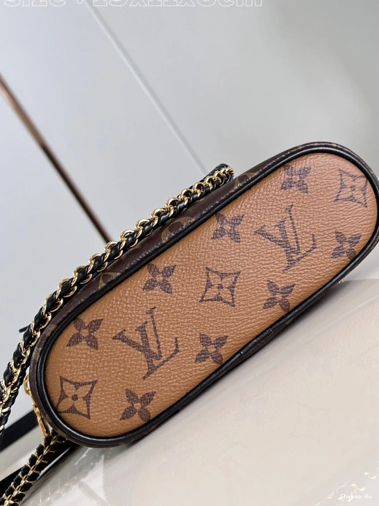 LOUIS 11.5 x CM x VUITTON 6.5 Pouch-19 Chain Vanity 0809